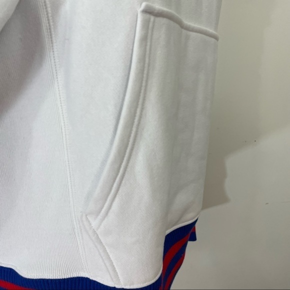 Champion Reverse Weave Hoodie: White Small S Sweatshirt Long Sleeve Pocket Mint - Picture 9 of 13
